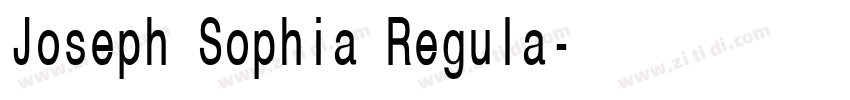Joseph Sophia Regula字体转换